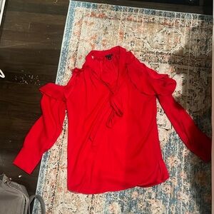 Ann Taylor Red Blouse (S)
